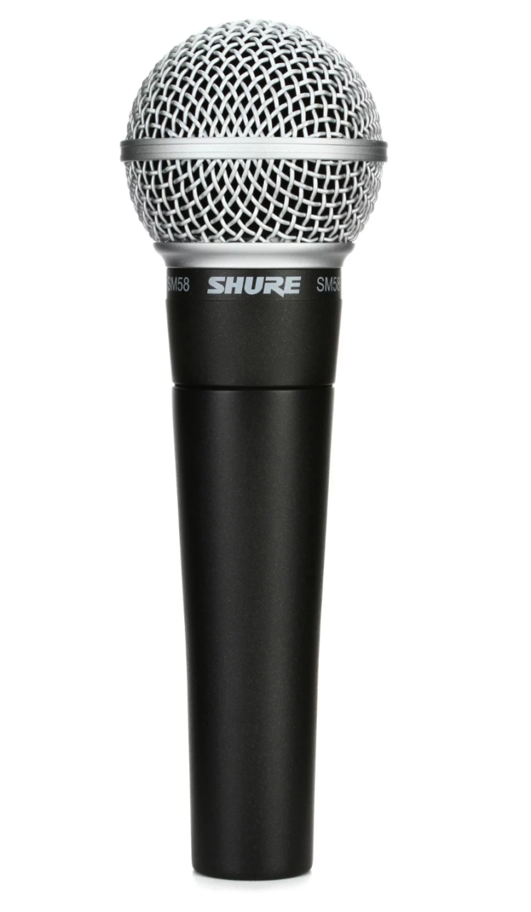 SM58 microphone.